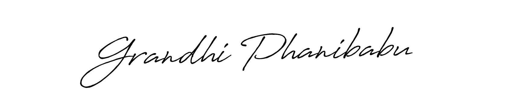 Grandhi Phanibabu stylish signature style. Best Handwritten Sign (Antro_Vectra_Bolder) for my name. Handwritten Signature Collection Ideas for my name Grandhi Phanibabu. Grandhi Phanibabu signature style 7 images and pictures png