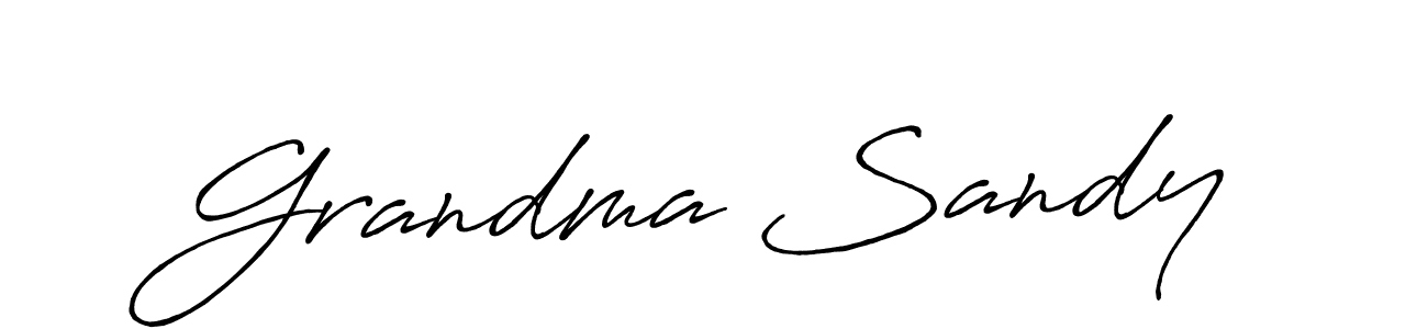 if you are searching for the best signature style for your name Grandma Sandy. so please give up your signature search. here we have designed multiple signature styles  using Antro_Vectra_Bolder. Grandma Sandy signature style 7 images and pictures png