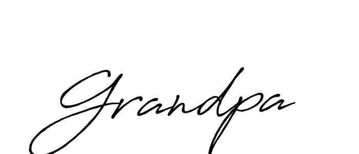 Similarly Antro_Vectra_Bolder is the best handwritten signature design. Signature creator online .You can use it as an online autograph creator for name Grandpa. Grandpa signature style 7 images and pictures png