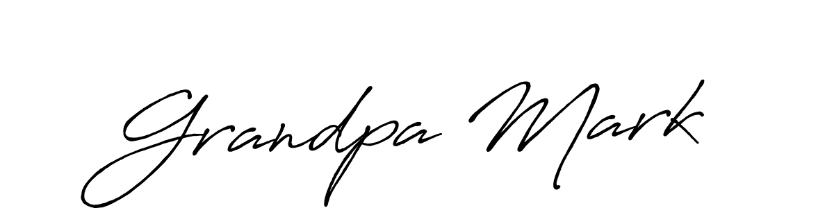 Grandpa Mark stylish signature style. Best Handwritten Sign (Antro_Vectra_Bolder) for my name. Handwritten Signature Collection Ideas for my name Grandpa Mark. Grandpa Mark signature style 7 images and pictures png