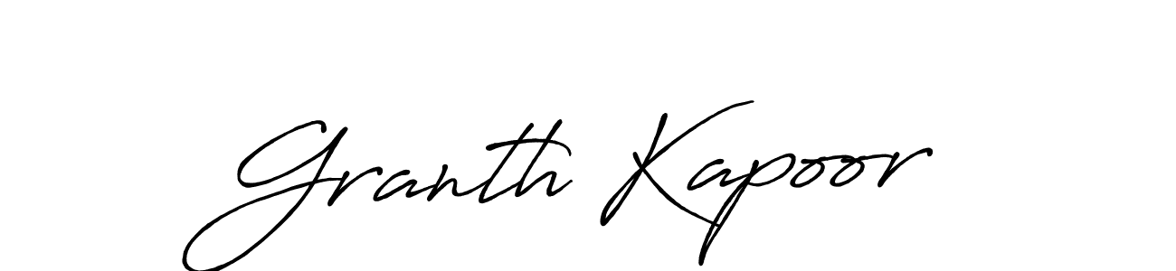 Make a short Granth Kapoor signature style. Manage your documents anywhere anytime using Antro_Vectra_Bolder. Create and add eSignatures, submit forms, share and send files easily. Granth Kapoor signature style 7 images and pictures png