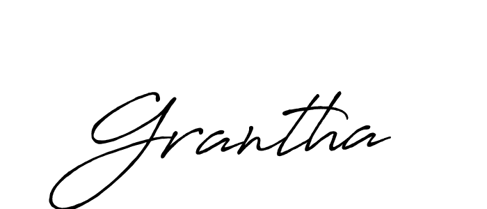 Make a beautiful signature design for name Grantha. With this signature (Antro_Vectra_Bolder) style, you can create a handwritten signature for free. Grantha signature style 7 images and pictures png