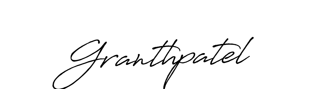 if you are searching for the best signature style for your name Granthpatel. so please give up your signature search. here we have designed multiple signature styles  using Antro_Vectra_Bolder. Granthpatel signature style 7 images and pictures png