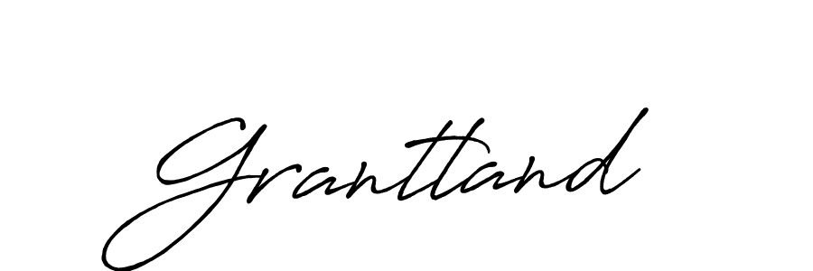 Use a signature maker to create a handwritten signature online. With this signature software, you can design (Antro_Vectra_Bolder) your own signature for name Grantland. Grantland signature style 7 images and pictures png