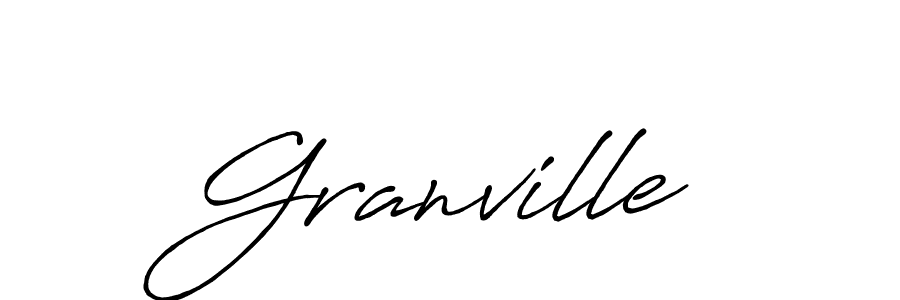 Make a beautiful signature design for name Granville. With this signature (Antro_Vectra_Bolder) style, you can create a handwritten signature for free. Granville signature style 7 images and pictures png