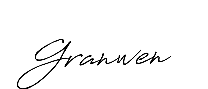 You should practise on your own different ways (Antro_Vectra_Bolder) to write your name (Granwen) in signature. don't let someone else do it for you. Granwen signature style 7 images and pictures png