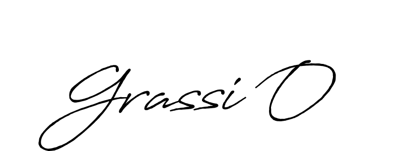 Design your own signature with our free online signature maker. With this signature software, you can create a handwritten (Antro_Vectra_Bolder) signature for name Grassi O. Grassi O signature style 7 images and pictures png