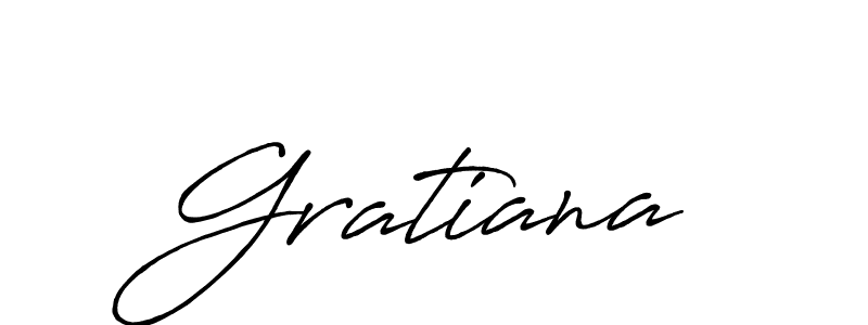 Create a beautiful signature design for name Gratiana. With this signature (Antro_Vectra_Bolder) fonts, you can make a handwritten signature for free. Gratiana signature style 7 images and pictures png
