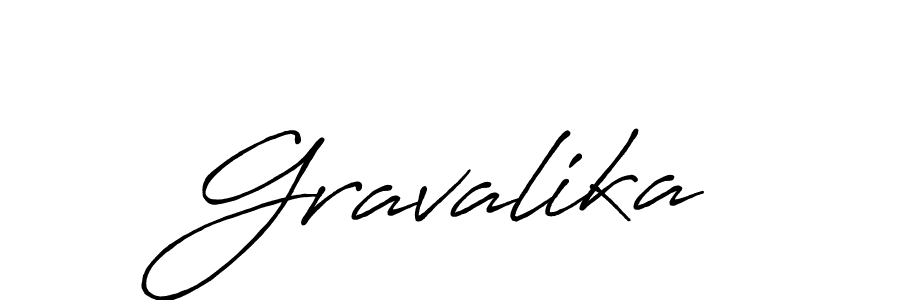 You should practise on your own different ways (Antro_Vectra_Bolder) to write your name (Gravalika) in signature. don't let someone else do it for you. Gravalika signature style 7 images and pictures png
