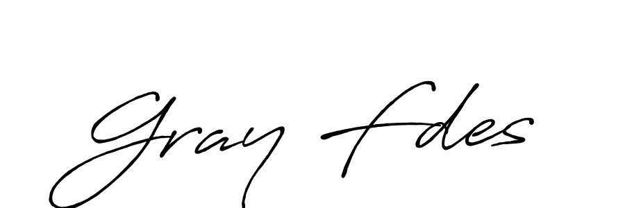 Create a beautiful signature design for name Gray Fdes. With this signature (Antro_Vectra_Bolder) fonts, you can make a handwritten signature for free. Gray Fdes signature style 7 images and pictures png