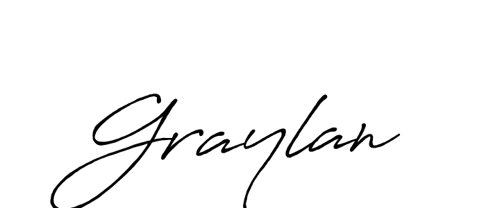 Graylan stylish signature style. Best Handwritten Sign (Antro_Vectra_Bolder) for my name. Handwritten Signature Collection Ideas for my name Graylan. Graylan signature style 7 images and pictures png