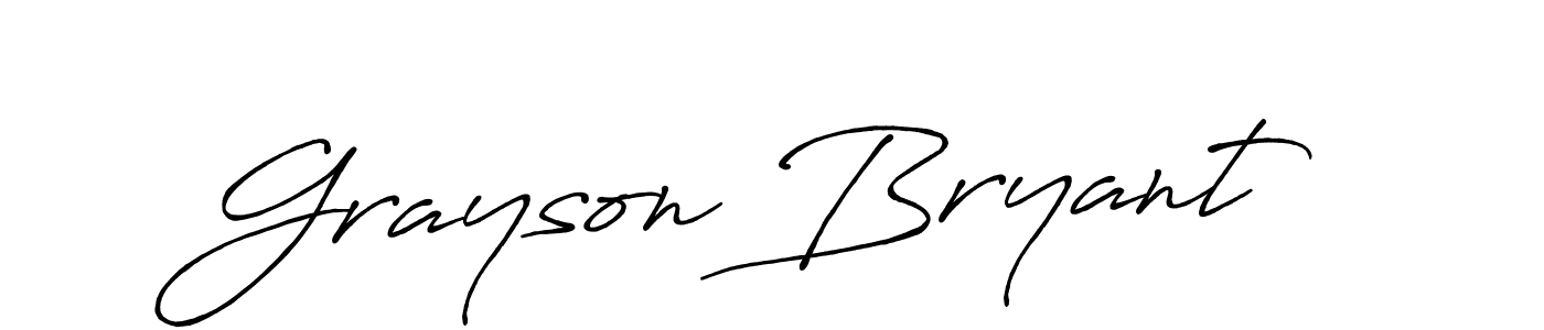 It looks lik you need a new signature style for name Grayson Bryant. Design unique handwritten (Antro_Vectra_Bolder) signature with our free signature maker in just a few clicks. Grayson Bryant signature style 7 images and pictures png