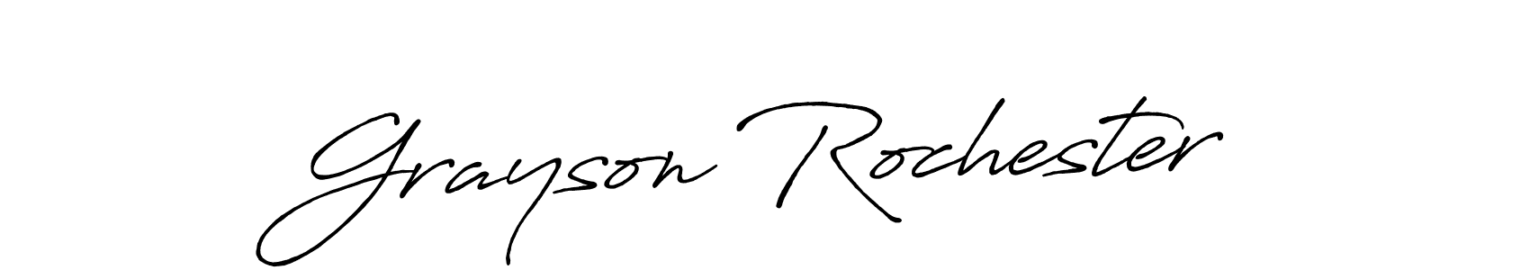 It looks lik you need a new signature style for name Grayson Rochester. Design unique handwritten (Antro_Vectra_Bolder) signature with our free signature maker in just a few clicks. Grayson Rochester signature style 7 images and pictures png