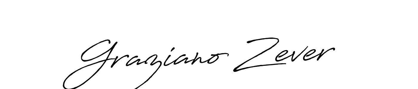 Graziano Zever stylish signature style. Best Handwritten Sign (Antro_Vectra_Bolder) for my name. Handwritten Signature Collection Ideas for my name Graziano Zever. Graziano Zever signature style 7 images and pictures png