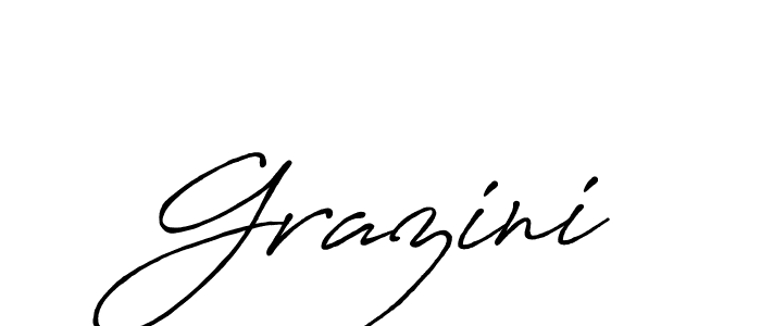 Create a beautiful signature design for name Grazini. With this signature (Antro_Vectra_Bolder) fonts, you can make a handwritten signature for free. Grazini signature style 7 images and pictures png