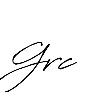 Also You can easily find your signature by using the search form. We will create Grc name handwritten signature images for you free of cost using Antro_Vectra_Bolder sign style. Grc signature style 7 images and pictures png