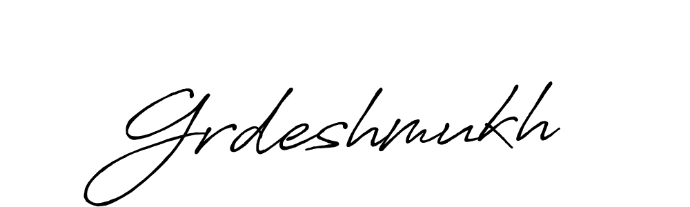 Grdeshmukh stylish signature style. Best Handwritten Sign (Antro_Vectra_Bolder) for my name. Handwritten Signature Collection Ideas for my name Grdeshmukh. Grdeshmukh signature style 7 images and pictures png