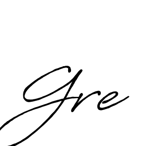 How to make Gre signature? Antro_Vectra_Bolder is a professional autograph style. Create handwritten signature for Gre name. Gre signature style 7 images and pictures png