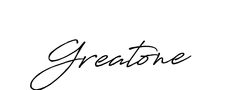 Also You can easily find your signature by using the search form. We will create Greatone name handwritten signature images for you free of cost using Antro_Vectra_Bolder sign style. Greatone signature style 7 images and pictures png