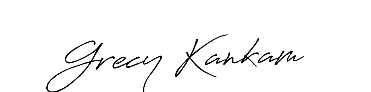 Create a beautiful signature design for name Grecy Kankam. With this signature (Antro_Vectra_Bolder) fonts, you can make a handwritten signature for free. Grecy Kankam signature style 7 images and pictures png