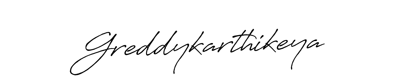 Design your own signature with our free online signature maker. With this signature software, you can create a handwritten (Antro_Vectra_Bolder) signature for name Greddykarthikeya. Greddykarthikeya signature style 7 images and pictures png