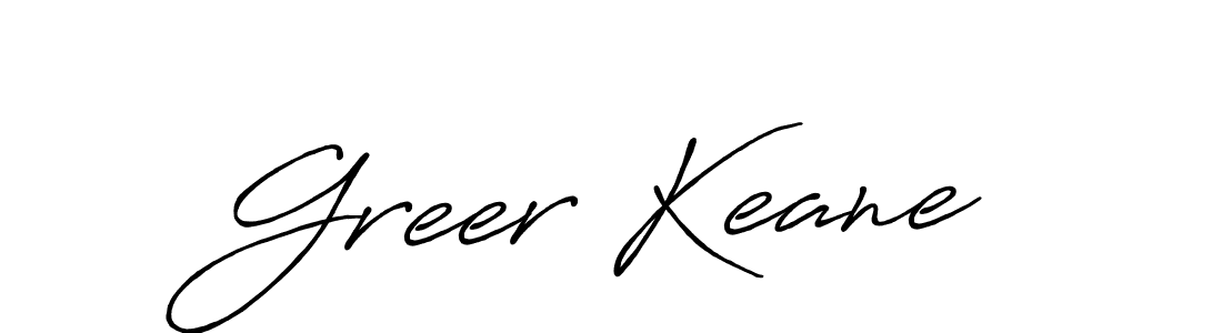 Design your own signature with our free online signature maker. With this signature software, you can create a handwritten (Antro_Vectra_Bolder) signature for name Greer Keane. Greer Keane signature style 7 images and pictures png