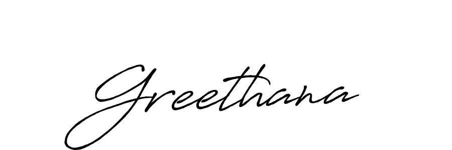 How to make Greethana signature? Antro_Vectra_Bolder is a professional autograph style. Create handwritten signature for Greethana name. Greethana signature style 7 images and pictures png