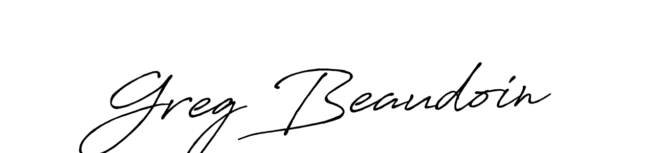 Create a beautiful signature design for name Greg Beaudoin. With this signature (Antro_Vectra_Bolder) fonts, you can make a handwritten signature for free. Greg Beaudoin signature style 7 images and pictures png