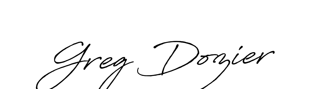 Use a signature maker to create a handwritten signature online. With this signature software, you can design (Antro_Vectra_Bolder) your own signature for name Greg Dozier. Greg Dozier signature style 7 images and pictures png