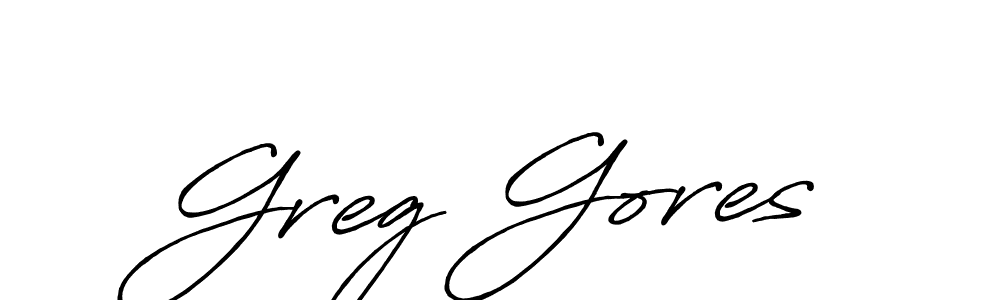 Design your own signature with our free online signature maker. With this signature software, you can create a handwritten (Antro_Vectra_Bolder) signature for name Greg Gores. Greg Gores signature style 7 images and pictures png