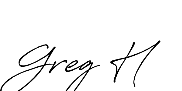 Also You can easily find your signature by using the search form. We will create Greg H name handwritten signature images for you free of cost using Antro_Vectra_Bolder sign style. Greg H signature style 7 images and pictures png