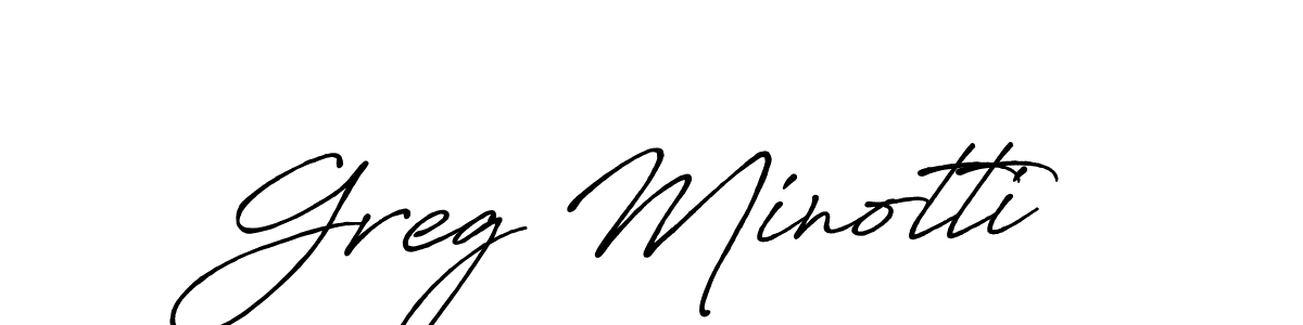 Make a beautiful signature design for name Greg Minotti. Use this online signature maker to create a handwritten signature for free. Greg Minotti signature style 7 images and pictures png