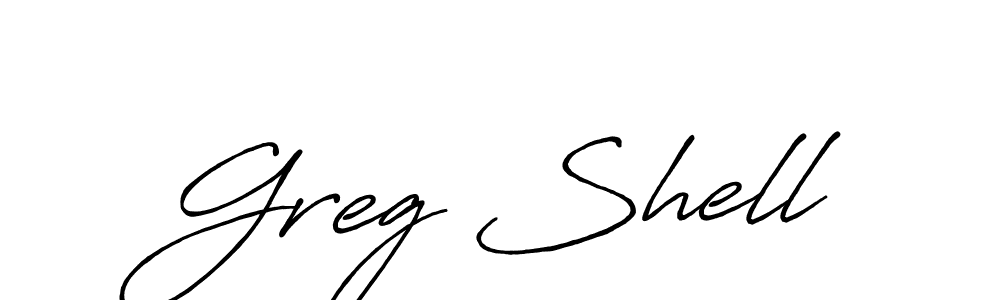 The best way (Antro_Vectra_Bolder) to make a short signature is to pick only two or three words in your name. The name Greg Shell include a total of six letters. For converting this name. Greg Shell signature style 7 images and pictures png