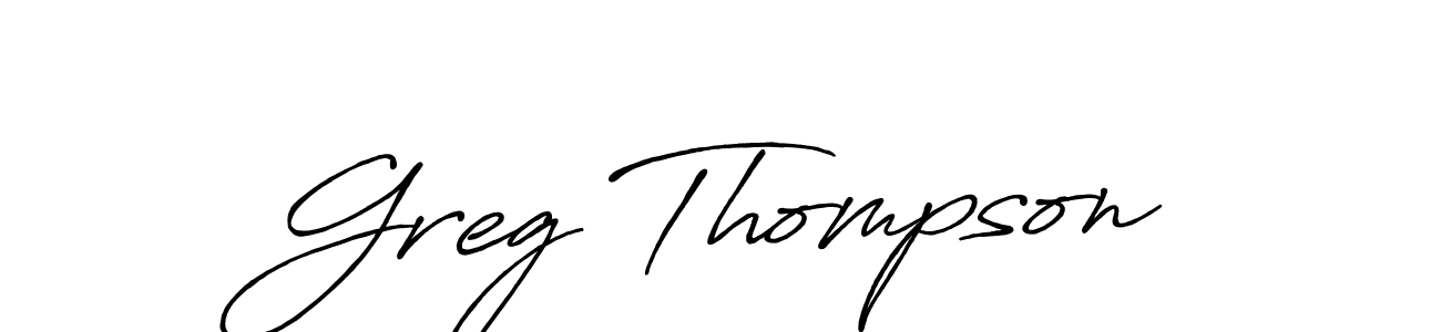 Make a beautiful signature design for name Greg Thompson. With this signature (Antro_Vectra_Bolder) style, you can create a handwritten signature for free. Greg Thompson signature style 7 images and pictures png