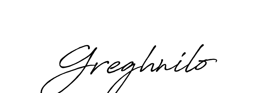 Design your own signature with our free online signature maker. With this signature software, you can create a handwritten (Antro_Vectra_Bolder) signature for name Greghnilo. Greghnilo signature style 7 images and pictures png