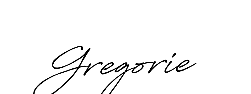 Gregorie stylish signature style. Best Handwritten Sign (Antro_Vectra_Bolder) for my name. Handwritten Signature Collection Ideas for my name Gregorie. Gregorie signature style 7 images and pictures png