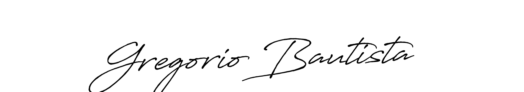 Make a beautiful signature design for name Gregorio Bautista. With this signature (Antro_Vectra_Bolder) style, you can create a handwritten signature for free. Gregorio Bautista signature style 7 images and pictures png