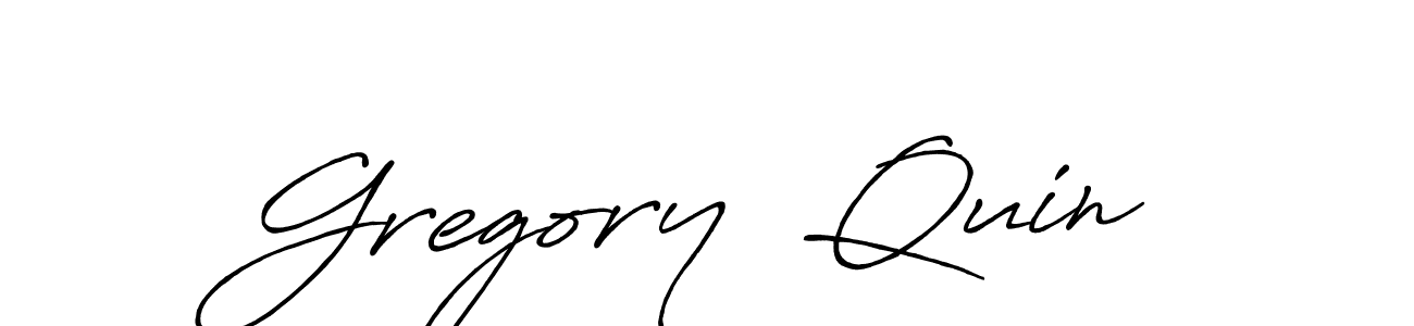 Also we have Gregory  Quin name is the best signature style. Create professional handwritten signature collection using Antro_Vectra_Bolder autograph style. Gregory  Quin signature style 7 images and pictures png