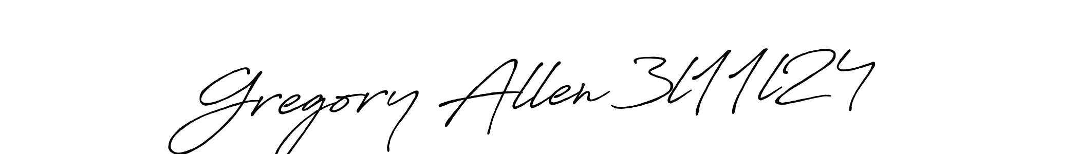 How to make Gregory Allen 3l11l24 name signature. Use Antro_Vectra_Bolder style for creating short signs online. This is the latest handwritten sign. Gregory Allen 3l11l24 signature style 7 images and pictures png