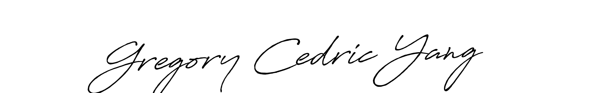 Design your own signature with our free online signature maker. With this signature software, you can create a handwritten (Antro_Vectra_Bolder) signature for name Gregory Cedric Yang. Gregory Cedric Yang signature style 7 images and pictures png