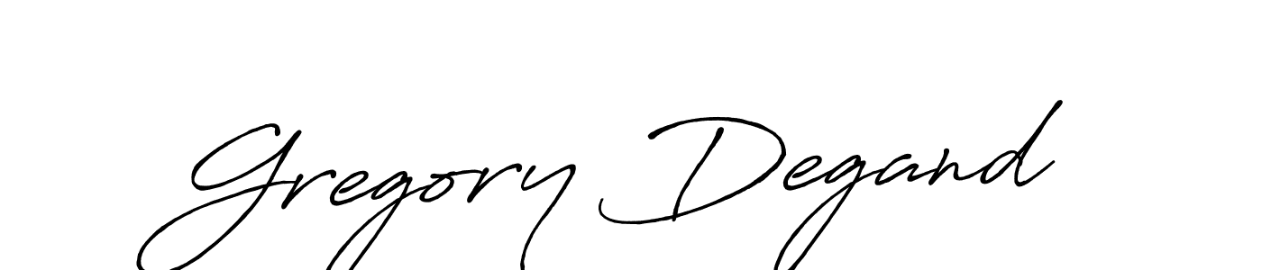 Gregory Degand stylish signature style. Best Handwritten Sign (Antro_Vectra_Bolder) for my name. Handwritten Signature Collection Ideas for my name Gregory Degand. Gregory Degand signature style 7 images and pictures png