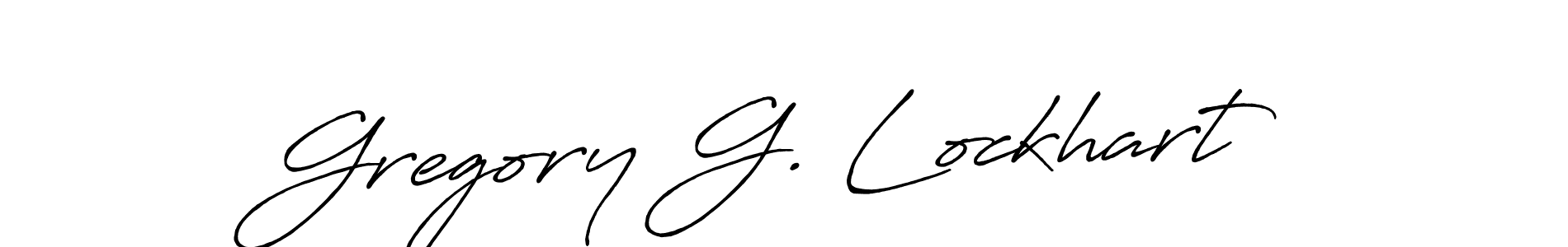 Best and Professional Signature Style for Gregory G. Lockhart. Antro_Vectra_Bolder Best Signature Style Collection. Gregory G. Lockhart signature style 7 images and pictures png