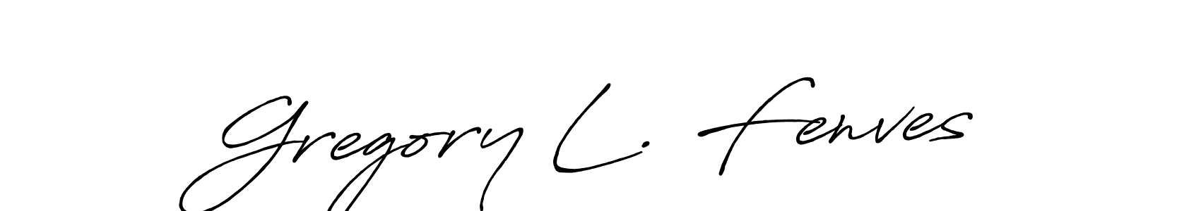 Make a short Gregory L. Fenves signature style. Manage your documents anywhere anytime using Antro_Vectra_Bolder. Create and add eSignatures, submit forms, share and send files easily. Gregory L. Fenves signature style 7 images and pictures png