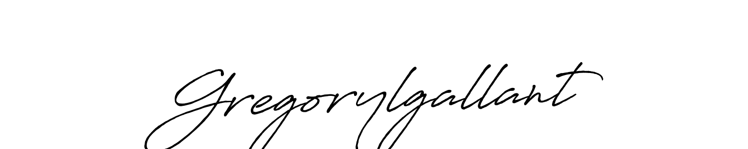 Gregorylgallant stylish signature style. Best Handwritten Sign (Antro_Vectra_Bolder) for my name. Handwritten Signature Collection Ideas for my name Gregorylgallant. Gregorylgallant signature style 7 images and pictures png