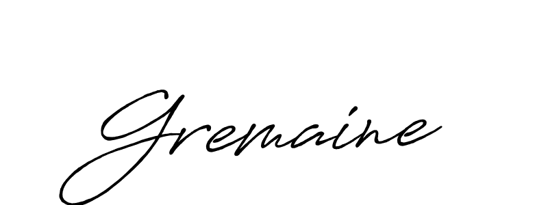 Create a beautiful signature design for name Gremaine. With this signature (Antro_Vectra_Bolder) fonts, you can make a handwritten signature for free. Gremaine signature style 7 images and pictures png