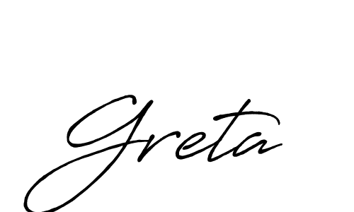 You should practise on your own different ways (Antro_Vectra_Bolder) to write your name (Greta) in signature. don't let someone else do it for you. Greta signature style 7 images and pictures png