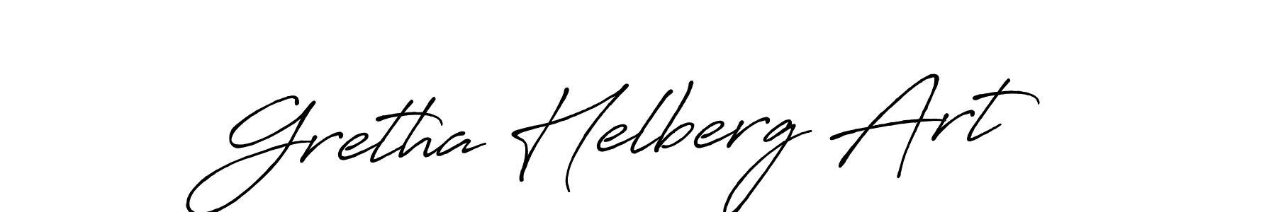 Use a signature maker to create a handwritten signature online. With this signature software, you can design (Antro_Vectra_Bolder) your own signature for name Gretha Helberg Art. Gretha Helberg Art signature style 7 images and pictures png