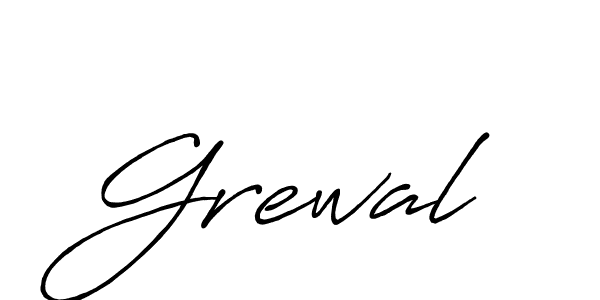 Create a beautiful signature design for name Grewal. With this signature (Antro_Vectra_Bolder) fonts, you can make a handwritten signature for free. Grewal signature style 7 images and pictures png