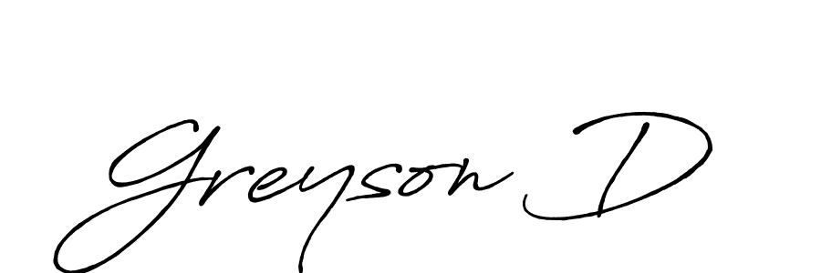 Greyson D stylish signature style. Best Handwritten Sign (Antro_Vectra_Bolder) for my name. Handwritten Signature Collection Ideas for my name Greyson D. Greyson D signature style 7 images and pictures png