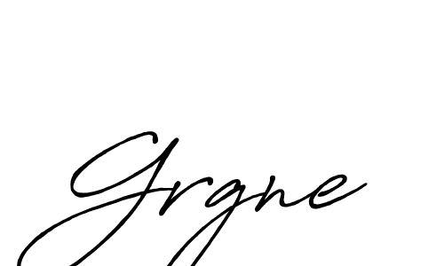 How to make Grgne name signature. Use Antro_Vectra_Bolder style for creating short signs online. This is the latest handwritten sign. Grgne signature style 7 images and pictures png